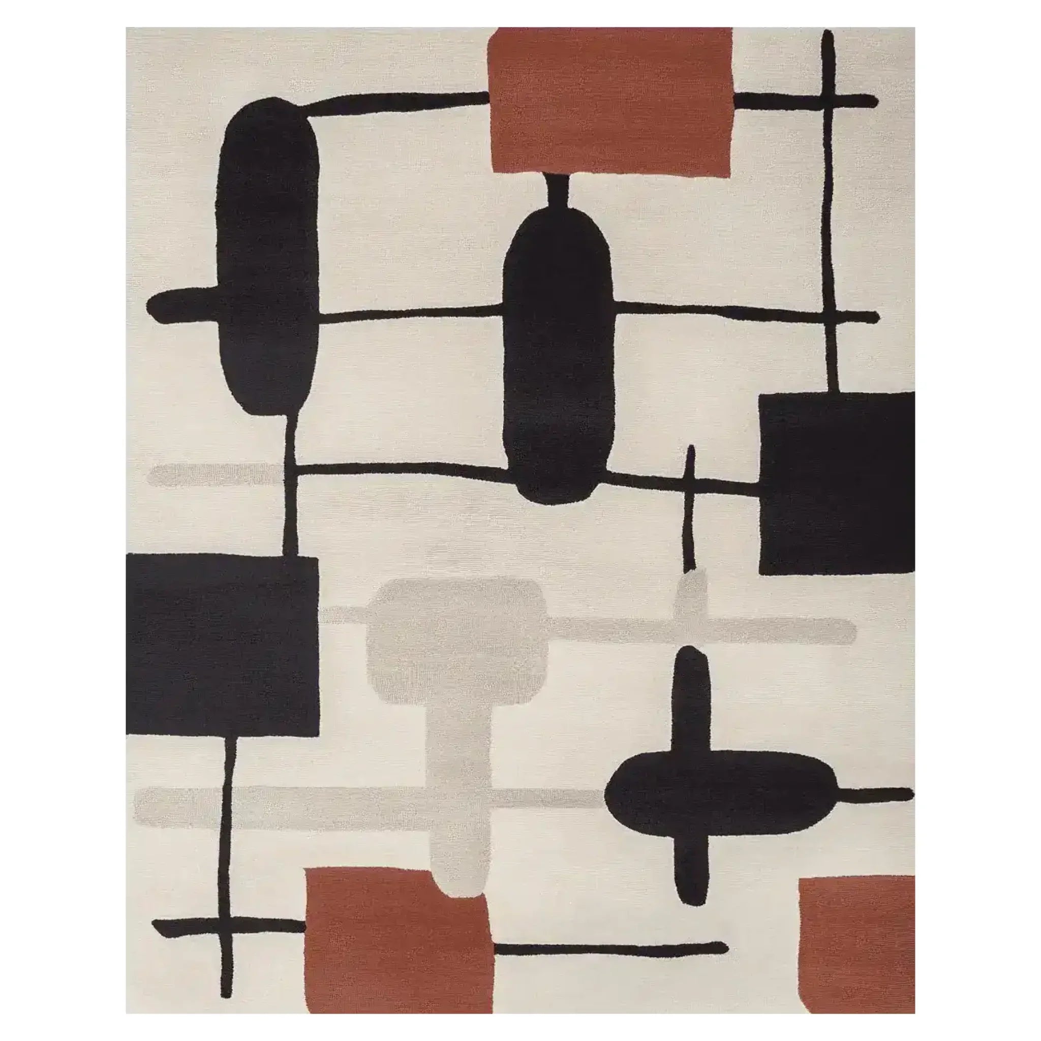 Soft Circuit Rhythm Hand Tufted Rug