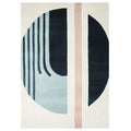 Soft Geometry Flow Hand Tufted Rug