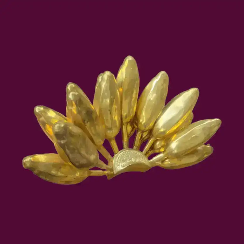 Solid Brass Banana Bunch Decor