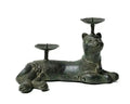 Solid Brass Cat Candle Holder