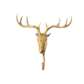 Solid Brass Deer Head Wall Hook