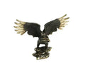 Solid Brass Eagle Sculpture on Marble Base