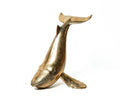 Solid Brass Posing Whale Figurine