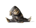 Solid Brass Yoga Monkeys Sculpture