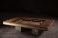 Solid Parota Backgammon Table