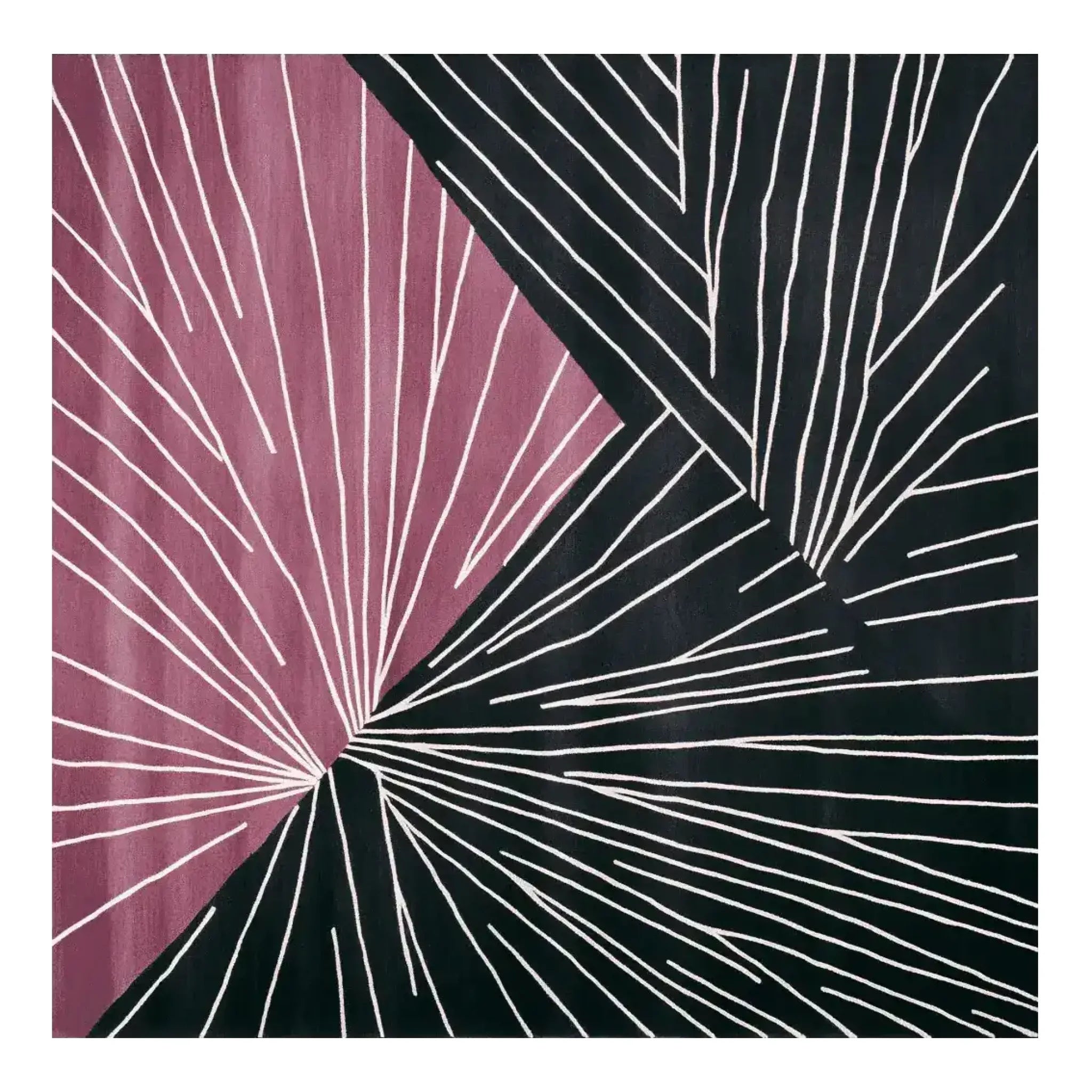 Splash Stripe Scene Hand Tufted Rug