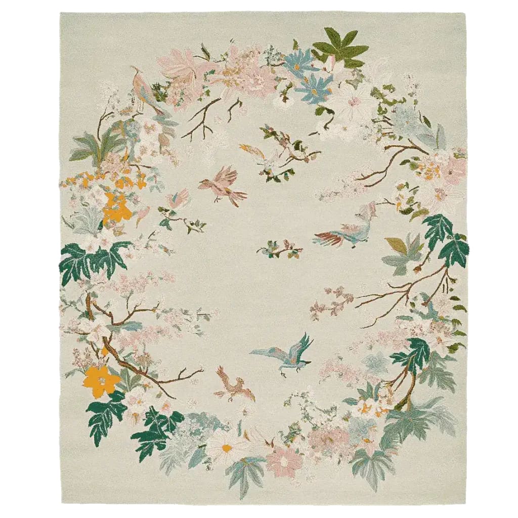 Spring Garden Whirl Hand Tufted Rug
