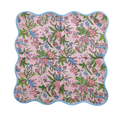Spring Time Pink Scalloped Cotton Napkins Set of 8