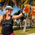 Sprints Womens Core Zero Running Tank - Here For The Beers Run Club Black