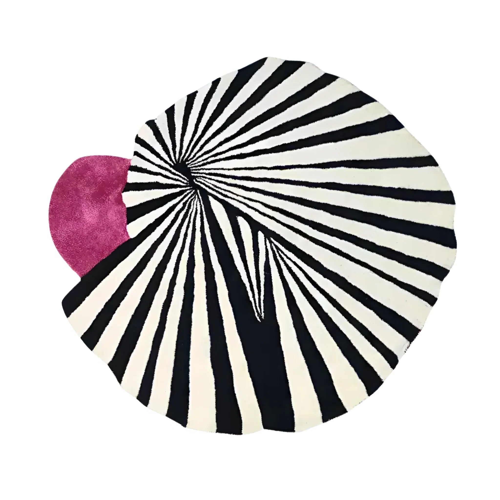 Step onto the Pink Sun Hand Tufted Wool Rug
