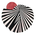 Step onto the Red Sun Hand Tufted Wool Rug