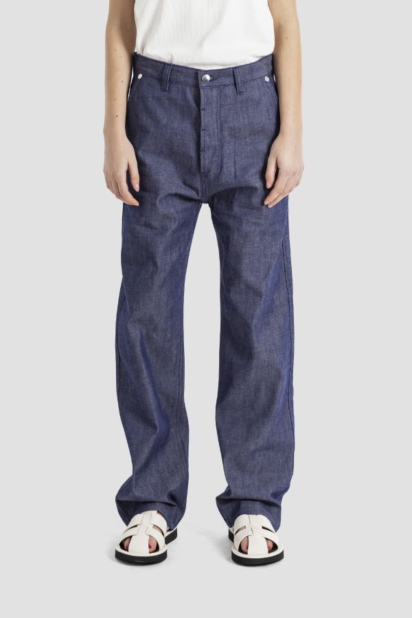 Sofie D'Hoore Raw Indigo Denim Jeans — Navy