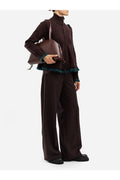 Sacai Mix Trousers — Brown