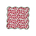 Strawberry Hand Block Printed Cotton Napkins