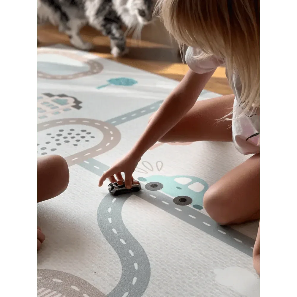 Alfombra Vinílica Mod. CITY Infantil 120x160 - Decorativa Sueños de Cigüeña