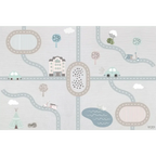 Alfombra Vinílica Mod. CITY Infantil 120x160 - Decorativa Sueños de Cigüeña