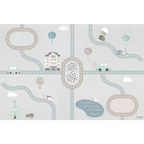 Alfombra Vinílica Mod. CITY Infantil 120x160 - Decorativa Sueños de Cigüeña