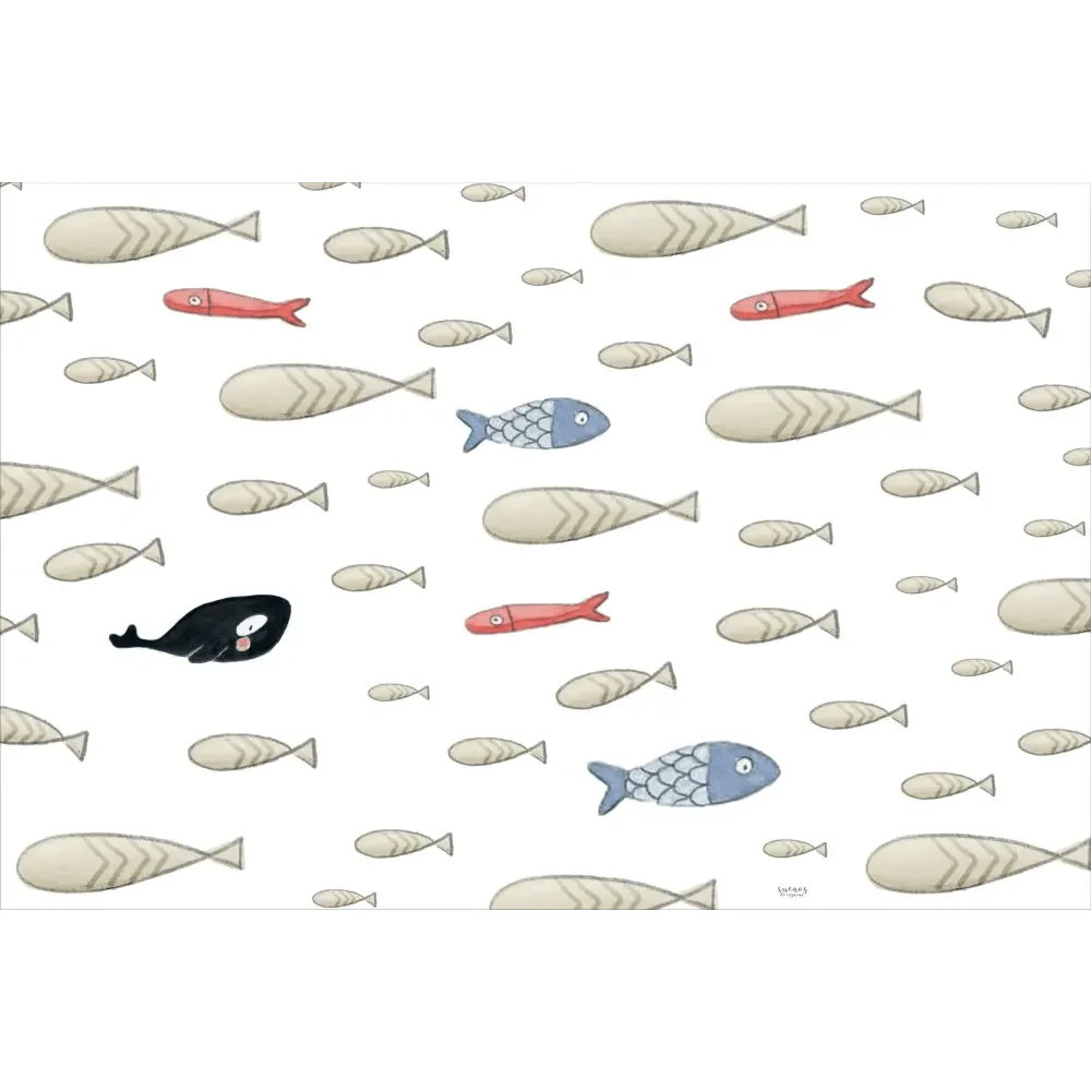 Alfombra Vinilica 120x160 SDC FISH