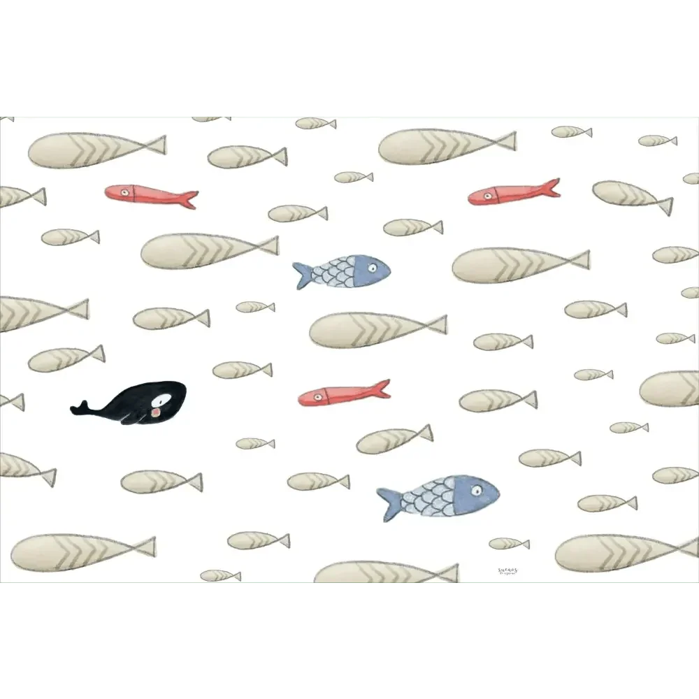 Alfombra Vinilica 120x160 SDC FISH