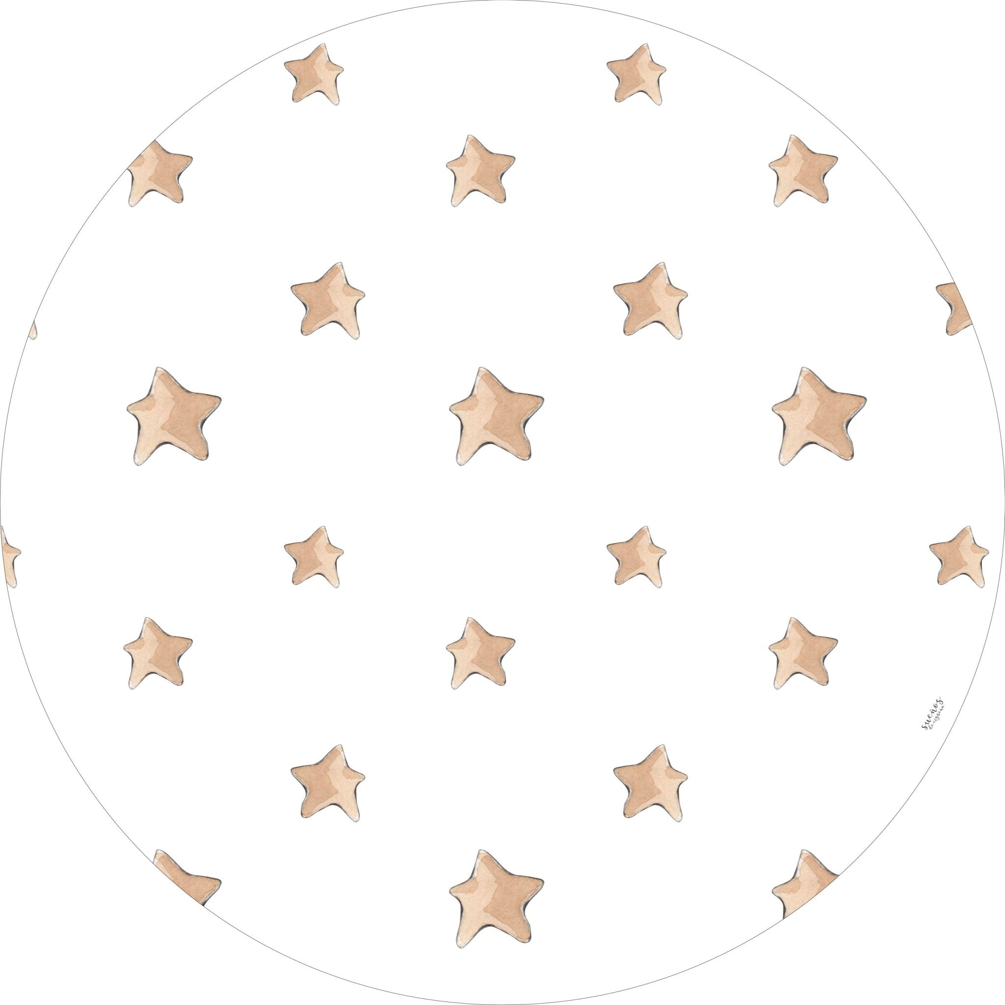 Alfombra Vinilica STARS 95cm diametro