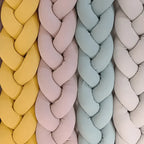 Braided Cot Bumper 180cm MINT