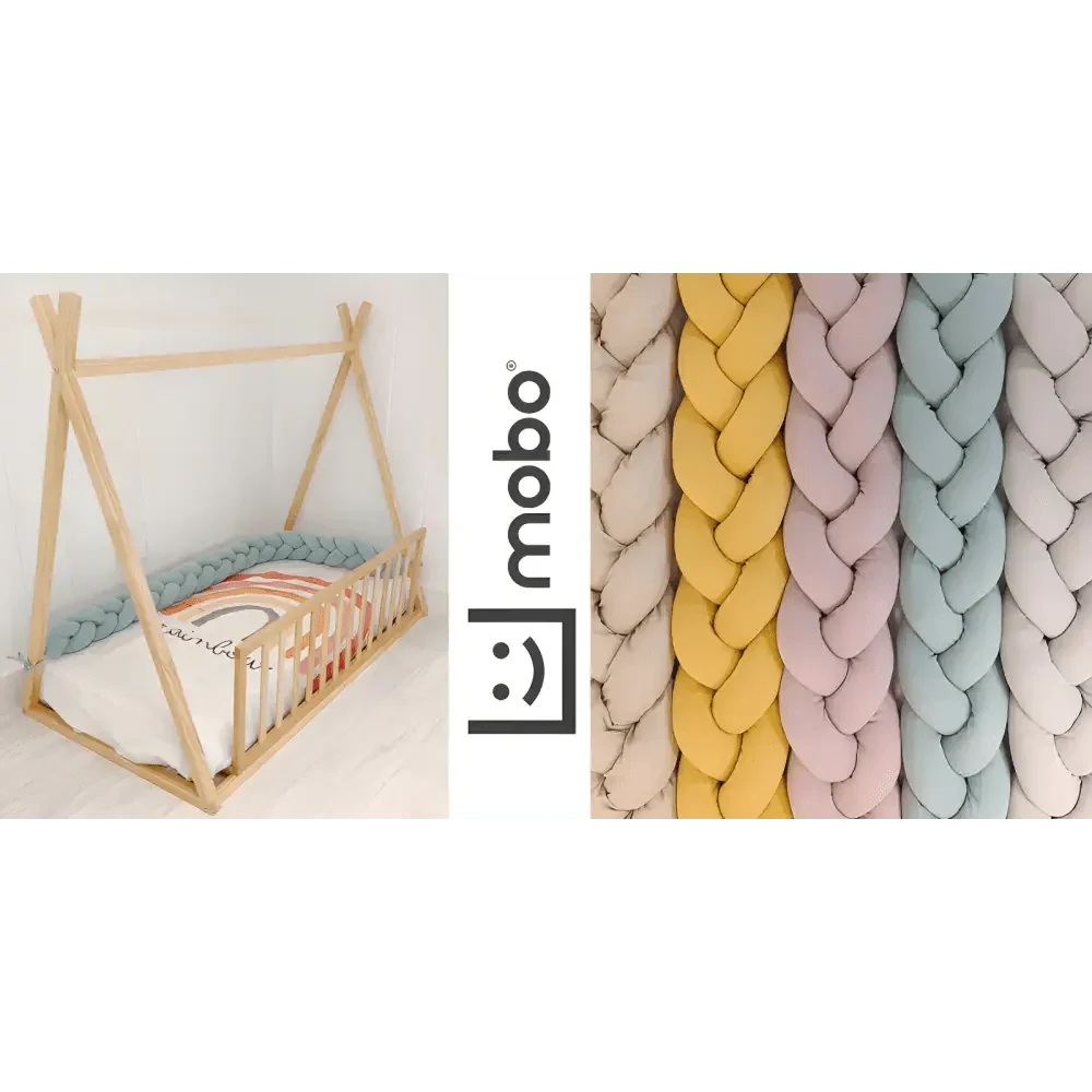 Trenza Protectora Cuna Rosa 180cm para Mayor Seguridad y Estilo