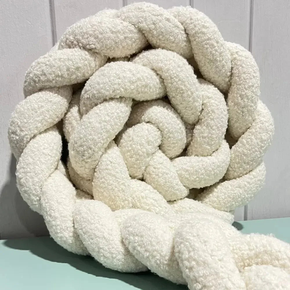 Trenza Protectora BOUCLE BLANCO para Cuna y Cama 200cm