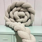 Trenza Protector de Cuna 200cm BOUCLE STONE