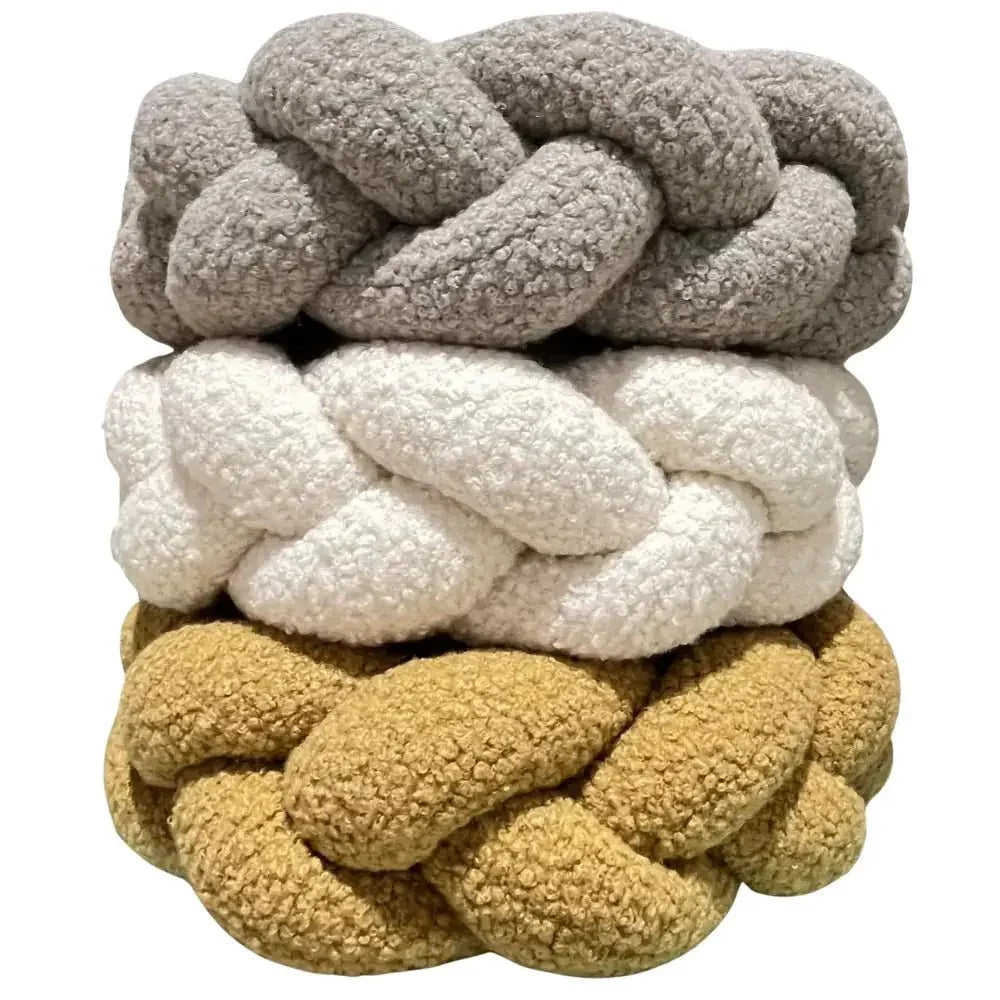 Braided Cot Protector 200cm BOUCLE STONE