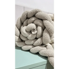 Trenza Protector de Cuna 200cm BOUCLE STONE