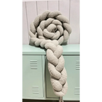 Trenza Protector de Cuna 200cm BOUCLE STONE