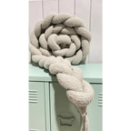 Trenza Protector de Cuna 200cm BOUCLE STONE