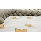Trenza Protector de Cuna 200cm BOUCLE STONE
