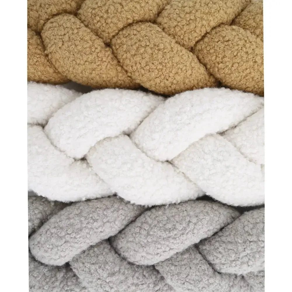 Trenza Protector de Cuna 200cm BOUCLE STONE