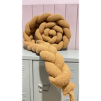 Trenza Protector de Cuna 200cm BOUCLE TOFFEE