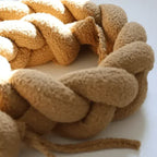 Trenza Protector de Cuna 200cm BOUCLE TOFFEE
