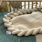 Trenza Protector de Cama 210cm BEIGE Muselina