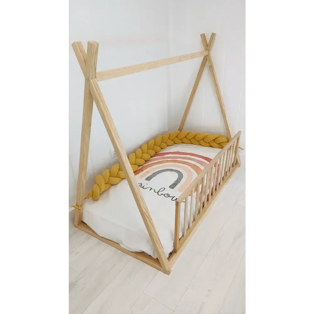 Mustard Cot Bumper Braid 210cm - Comfort and Style for Your Baby