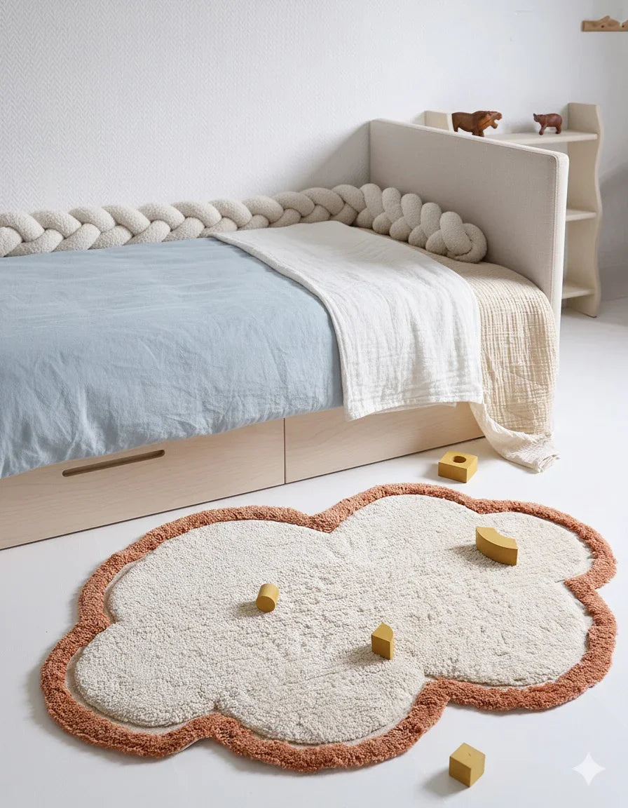 Trenza Protectora BOUCLE BLANCO para Cuna y Cama 200cm