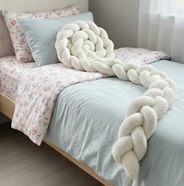 Trenza Protectora BLANCA para Cuna y Cama 200cm