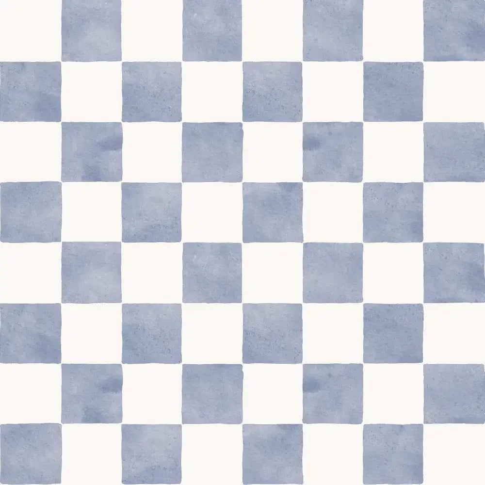 Papel Pintado Infantil "Damas" Acuarela Bleu