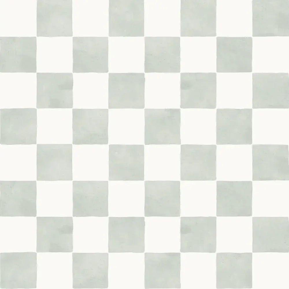 Papel Pintado Infantil "Damas" Acuarela Menta