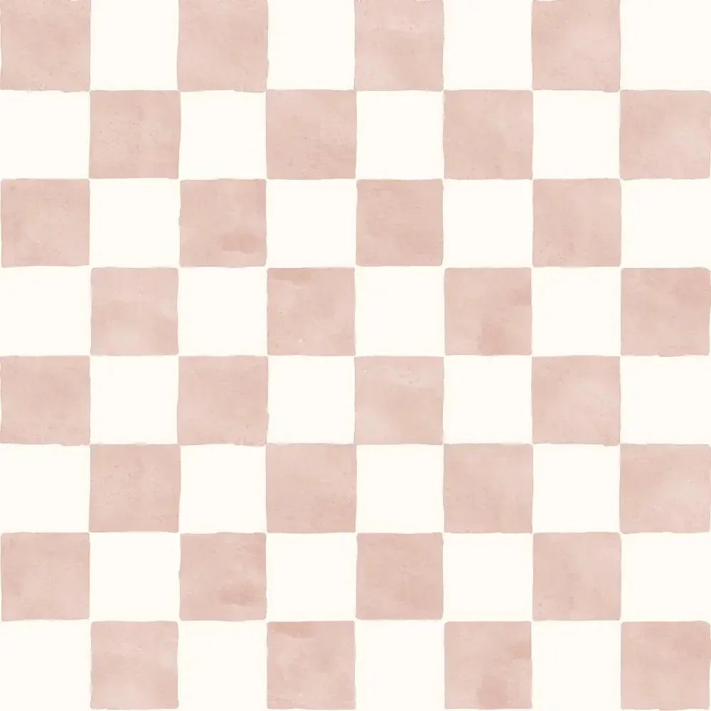 Papel Pintado Infantil "Damas" Acuarela Rosé