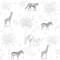Papel Pintado JUNGLA SDC-JG-003 GRIS NEGRO