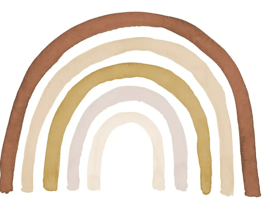 Vinilo infantil reposicionable Infantil RAINBOW TOFFEE