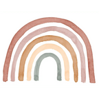 Vinilo Infantil Arcoiris - Decoración de Sueños de Ciguëña