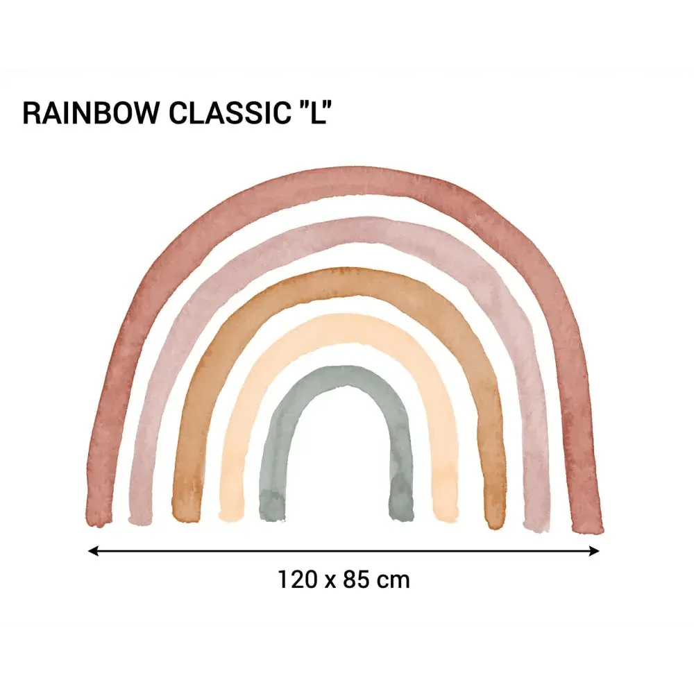 Vinilo Infantil Arcoiris - Decoración de Sueños de Ciguëña