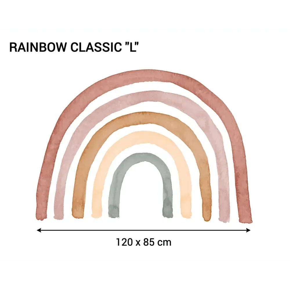 Vinilo Infantil Arcoiris - Decoración de Sueños de Ciguëña