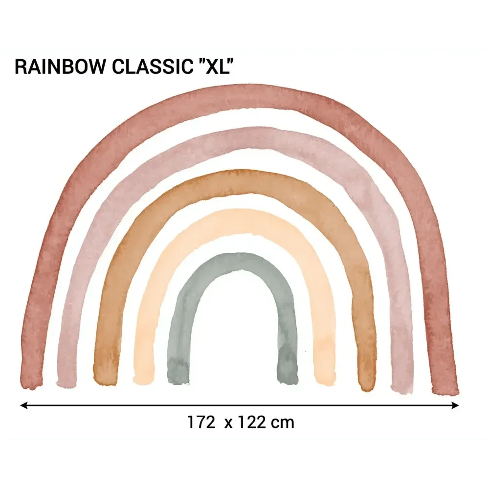 Vinilo Infantil Arcoiris - Decoración de Sueños de Ciguëña
