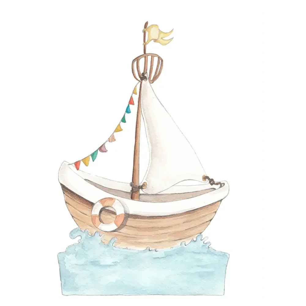 Vinilo Cabecero Barco LITTLE BOAT